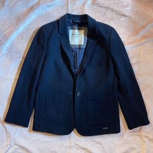 Abercrombie & Fitch Navy Blue Wool Blazer
